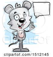 Poster, Art Print Of Happy Talking Female Mouse