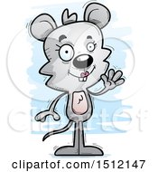 Poster, Art Print Of Friendly Waving Female Mouse