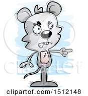 Poster, Art Print Of Mad Pointing Male Mouse