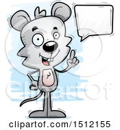 Poster, Art Print Of Happy Talking Male Mouse