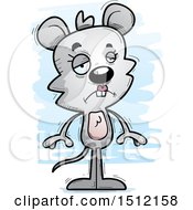Clipart Of A Sad Female Mouse Royalty Free Vector Illustration by Cory Thoman