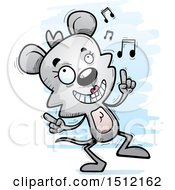 Poster, Art Print Of Happy Dancing Female Mouse