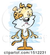 Clipart Of A Sad Female Leopard Royalty Free Vector Illustration by Cory Thoman