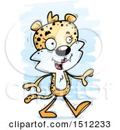 Clipart Of A Happy Walking Female Leopard Royalty Free Vector Illustration by Cory Thoman