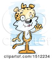 Clipart Of A Friendly Waving Female Leopard Royalty Free Vector Illustration by Cory Thoman