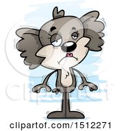 Clipart Of A Sad Female Koala Royalty Free Vector Illustration by Cory Thoman