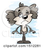 Clipart Of A Sad Male Koala Royalty Free Vector Illustration by Cory Thoman
