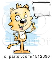 Poster, Art Print Of Happy Talking Male Cat