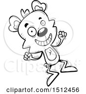 Poster, Art Print Of Black And White Jumping Male Bear