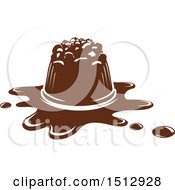 Clipart Of A Chocolate Candy Royalty Free Vector Illustration