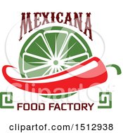 Poster, Art Print Of Mexicana Food Factory Design A Pepper And Lime