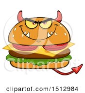 Poster, Art Print Of Devil Cheeseburger Mascot