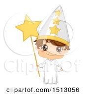 Poster, Art Print Of Swedish Boy In A St Lucias Day Star Costume