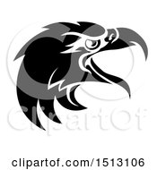 Poster, Art Print Of Black And White Eagle Mascot Head