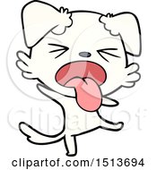 Cartoon Disgusted Dog