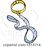 Poster, Art Print Of Cartoon Dog Collar And Leash