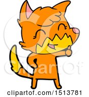 Happy Cartoon Fox