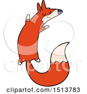 Poster, Art Print Of Cartoon Jumping Fox