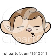 Poster, Art Print Of Cartoon Monkey Face