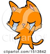 Poster, Art Print Of Crying Cartoon Cat
