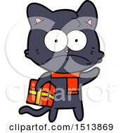 Poster, Art Print Of Cartoon Nervous Cat