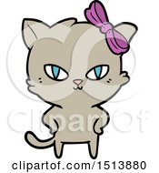 Poster, Art Print Of Cute Cartoon Cat