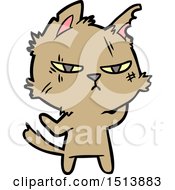 Poster, Art Print Of Tough Cartoon Cat