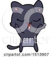 Poster, Art Print Of Happy Cartoon Cat