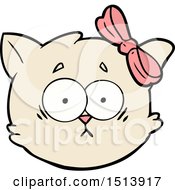 Poster, Art Print Of Worried Cartoon Cat Face