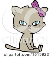 Poster, Art Print Of Cute Cartoon Cat