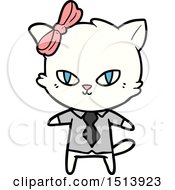 Cute Cartoon Cat Boss