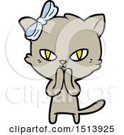 Poster, Art Print Of Cute Cartoon Cat