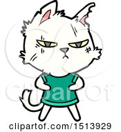 Poster, Art Print Of Tough Cartoon Cat