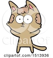 Poster, Art Print Of Happy Cartoon Cat