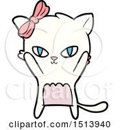 Poster, Art Print Of Cute Cartoon Cat