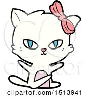 Poster, Art Print Of Cute Cartoon Cat