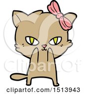 Poster, Art Print Of Cute Cartoon Cat