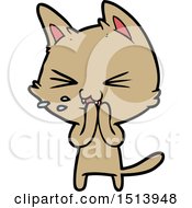 Poster, Art Print Of Cartoon Cat Hissing