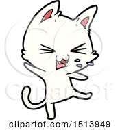 Poster, Art Print Of Cartoon Cat Throwing A Tantrum