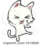 Cartoon Cat Throwing A Tantrum