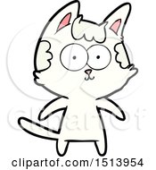 Poster, Art Print Of Happy Cartoon Cat