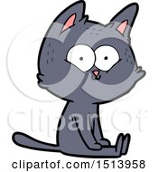 Cartoon Cat Sitting