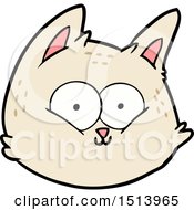 Poster, Art Print Of Cartoon Cat Face