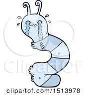 Poster, Art Print Of Cartoon Crying Caterpillar