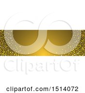 Poster, Art Print Of Gold Website Banner Header With Stars