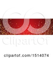 Clipart Of A Red Website Banner Header With Stars Royalty Free Vector Illustration