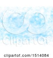 Clipart Of A Blue Snowflake Background Royalty Free Illustration