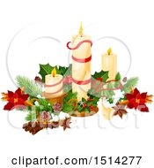 Poster, Art Print Of Still Life With Christmas Candles