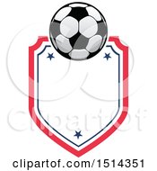 Poster, Art Print Of Soccer Ball Shield Design