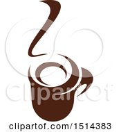 Poster, Art Print Of Dark Brown Steamy Coffee Mug